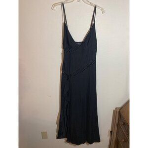 Sister Party Dress Cutout Sheer High Slit Maxi Sexy Size Large